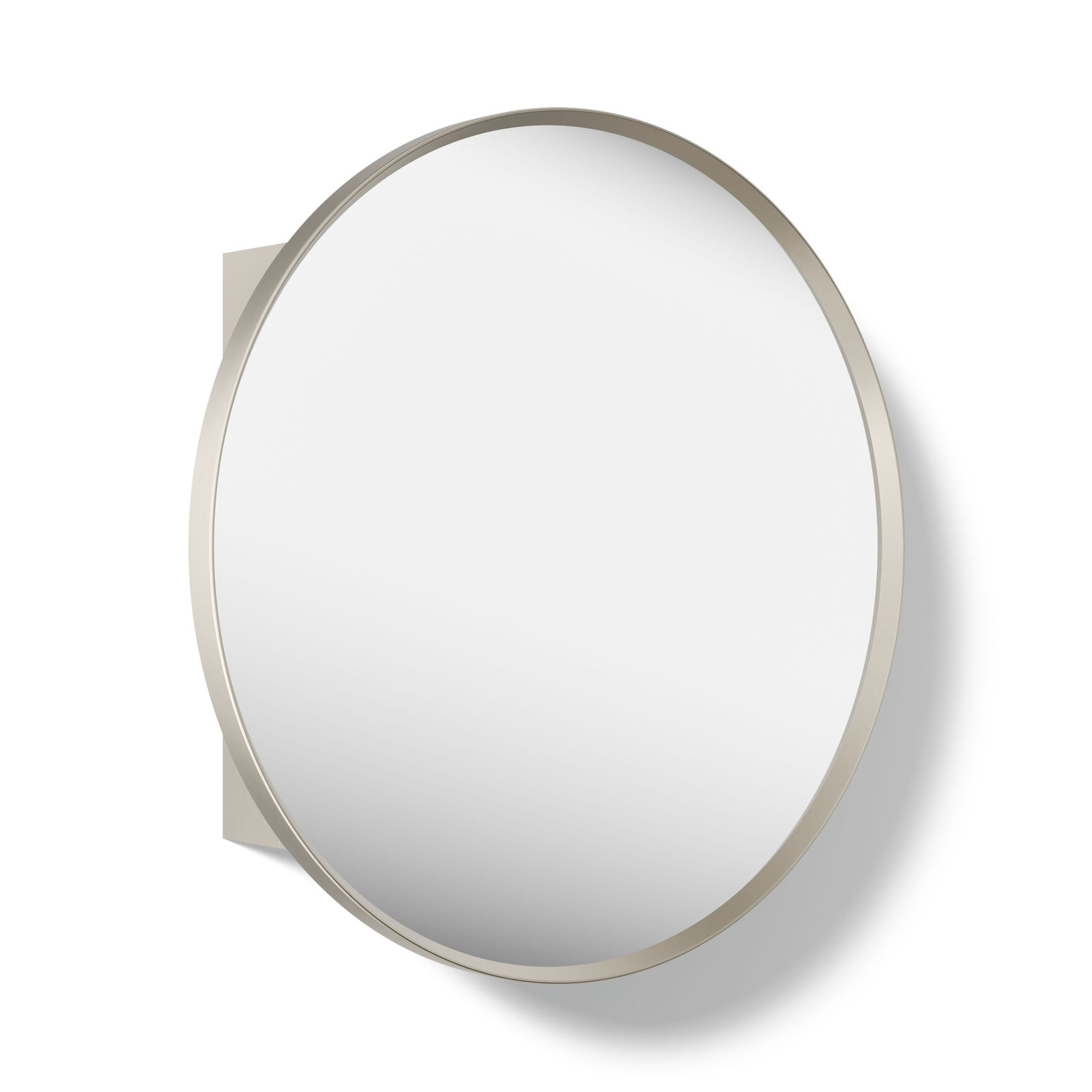 Verdera Round Medicine Cabinet, Brushed Nickel