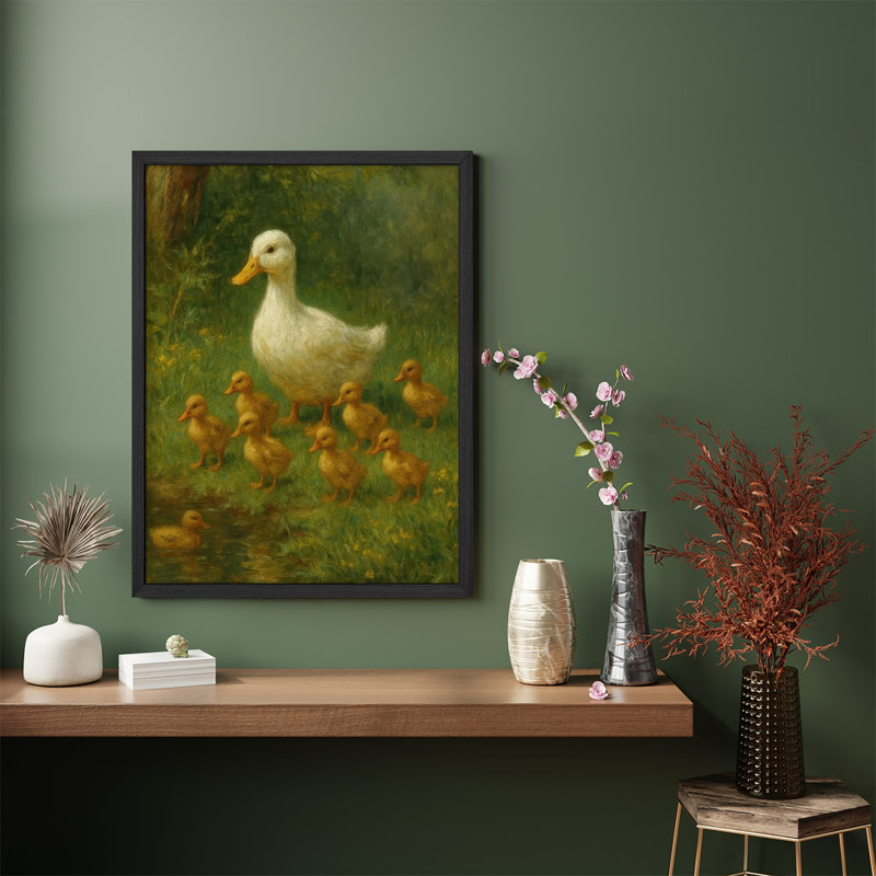 Reproduction de paysage encadrée pour la maison, 8 po x 10 po, H 10 po x l 8 po, Blanc