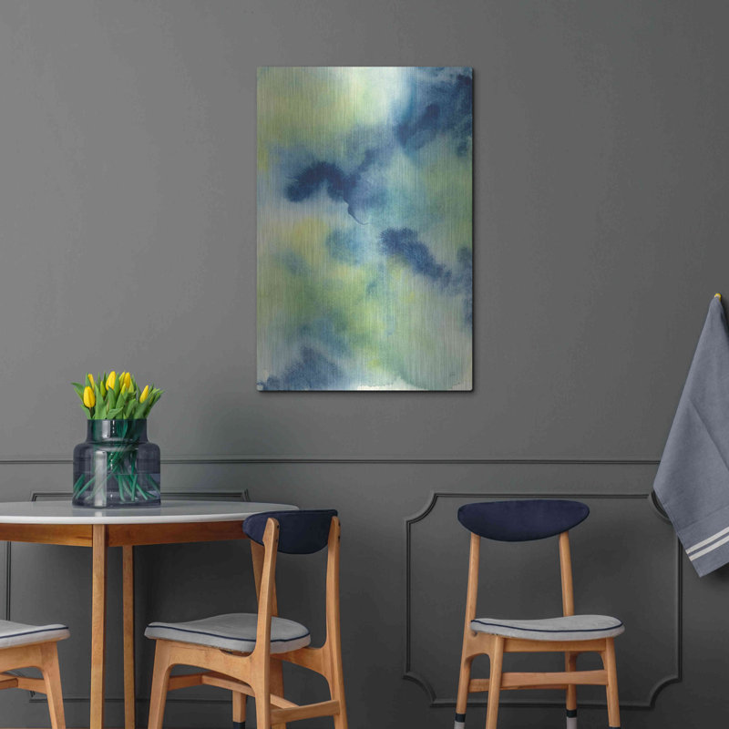 Brayden Studio «Indigo Flow I» par Chris Paschke, H 36 po x l 24 po