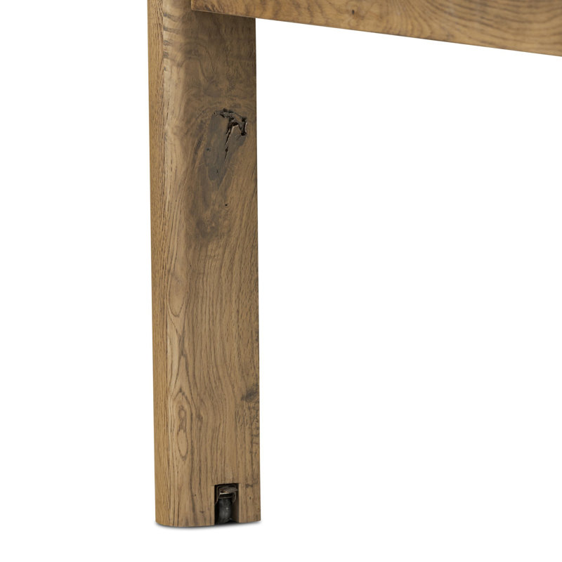 Noeline Solid Oak Dining Table, Resawn Worn, 30'' H x 96'' W x 96'' D