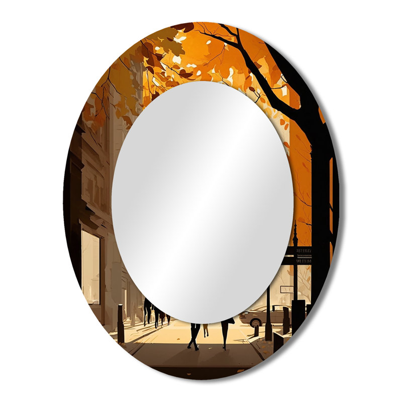 Miroir mural New York Love In Autumn - crème, 43" x 33"