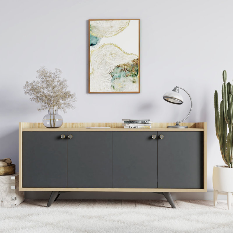 Console 59,1 po Edgartown, Brun / noir, Brun