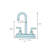 M-PRESS Two Handle Centerset Bathroom Faucet