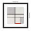 «Piet Mondrian Composition No 1 Grey Red 1935» par l'Art Institute of Chicago, reproduction d'art encadrée