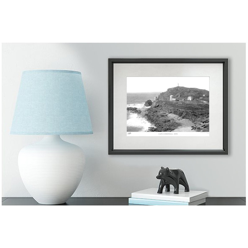 Cape Cornwall, 1890 - Single Picture Frame Print, 40cm H x 50cm W x 2.3cm D