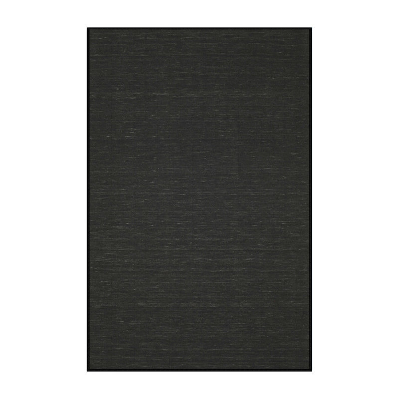 Tapis contemporain noir, Rectangle 7 pi x 9 pi