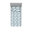 Ivoire / motif floral bleu ardoise