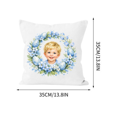 Coussin de la série de peinture de Pâques - Coussin décoratif pour enfants