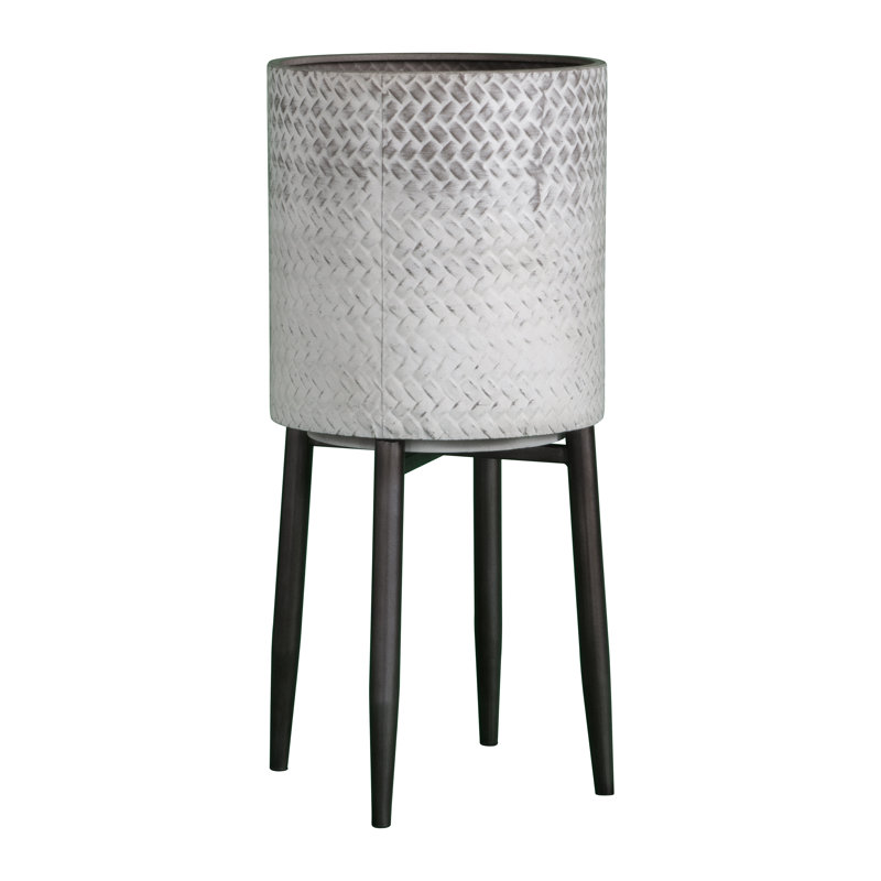 Albion Metal Planter, 61cm H x 38.5cm W x 28.5cm D