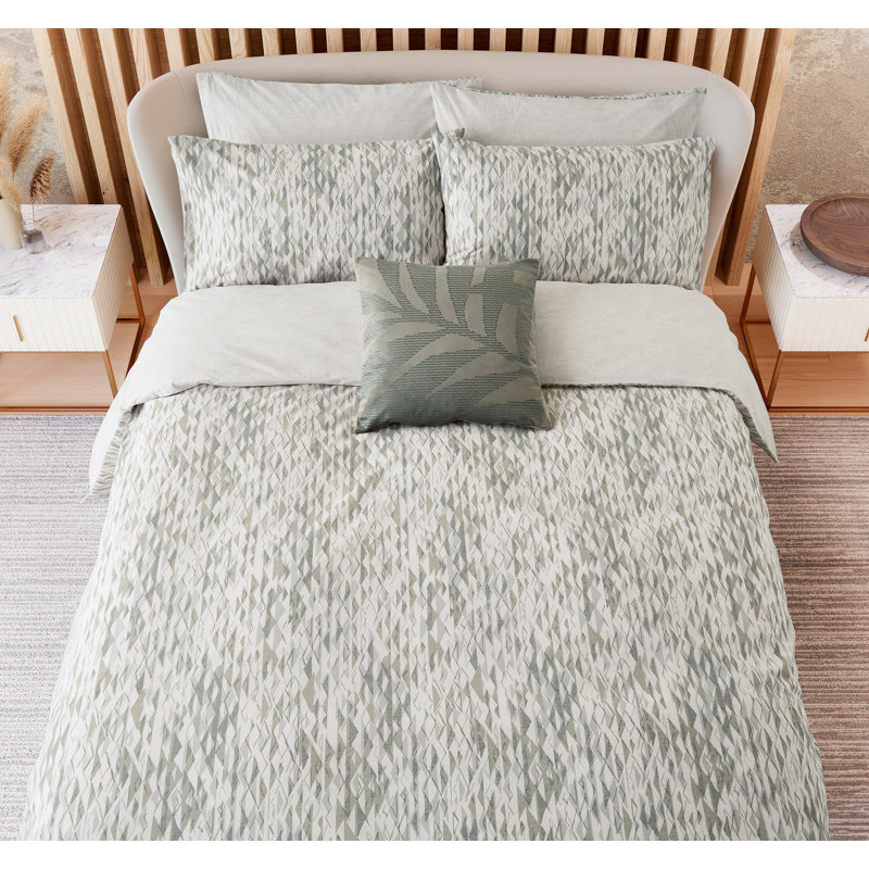Dune Cotton Duvet Cover Set, King Size Duvet Cover + 2 Pillowcases