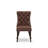Dallas Parsons Dining Chairs - Button Tufted Nailhead Burgundy Polyester Fabric Upholstered Chairs, Set of 2, Distressed Jacobean-541412539