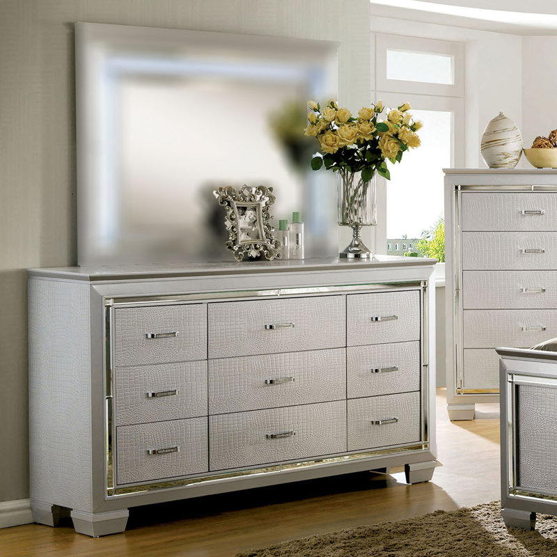 Commode Bellanova, argent, Argent argent