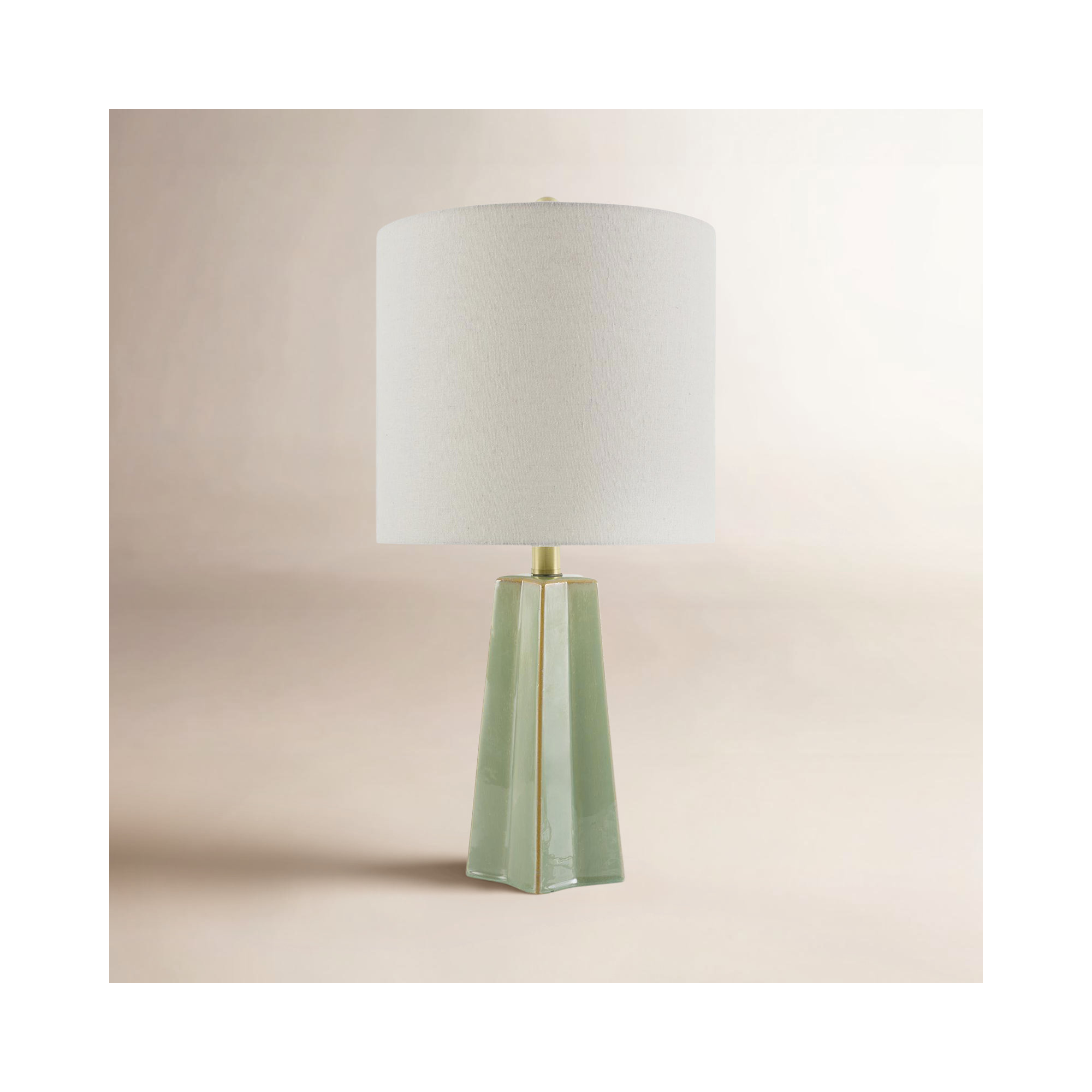 Magalie Table Lamp, Cream, Green