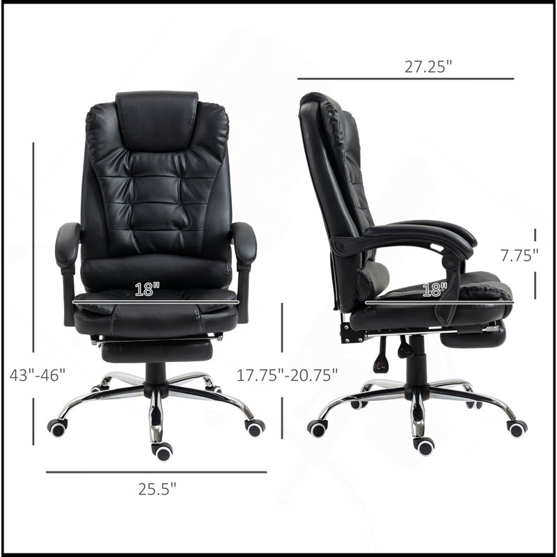 Fauteuil de direction ergonomique avec des fonctionnalités avancées pour un confort ultime, Noir, Noir