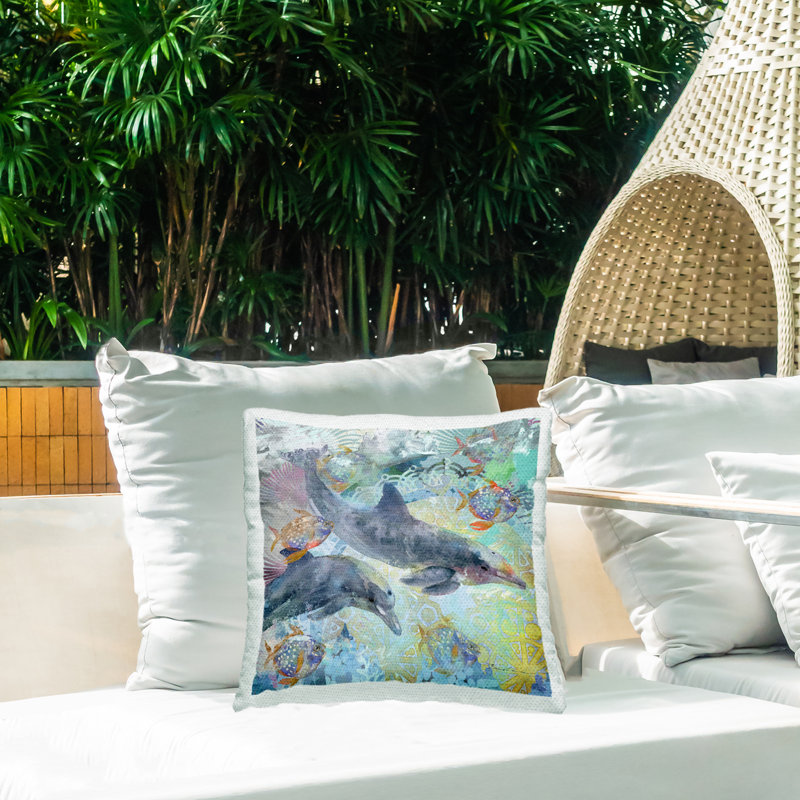 Abstract Outdoor Throw Pillow