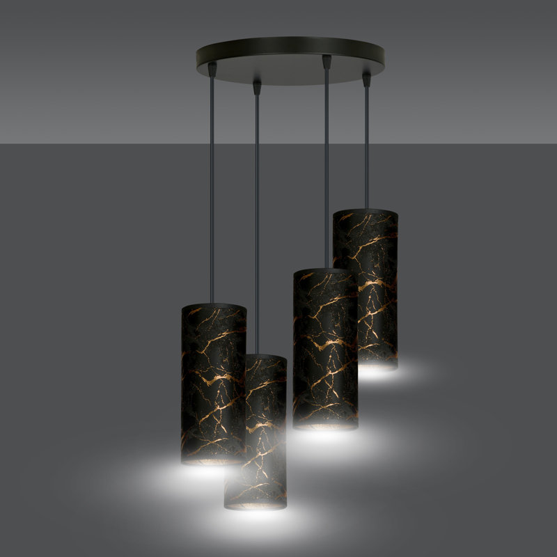 Sutter 4 - Light Cluster Pendant, Black
