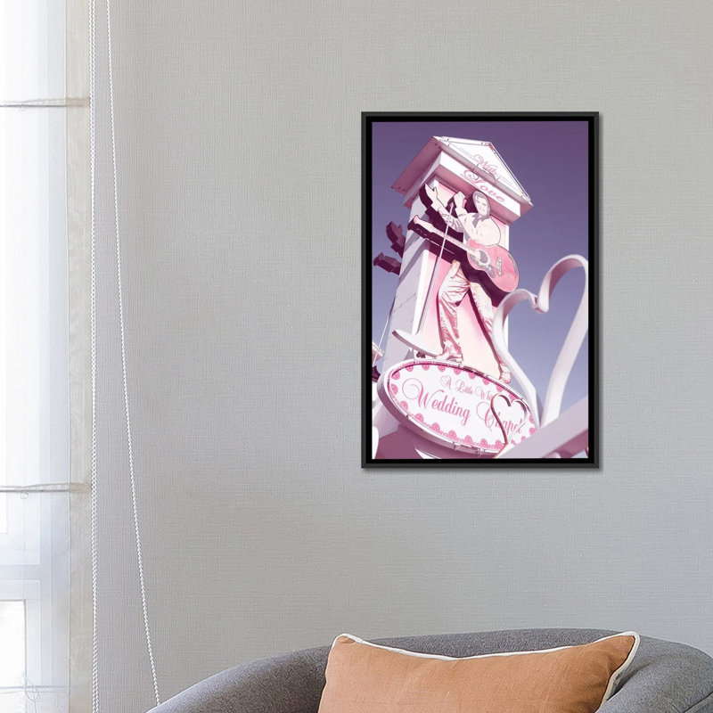 Wedding Chappel Elvis Las Vegas by Pictufy Studio III - Gallery-Wrapped Canvas Giclée on Canvas, Black