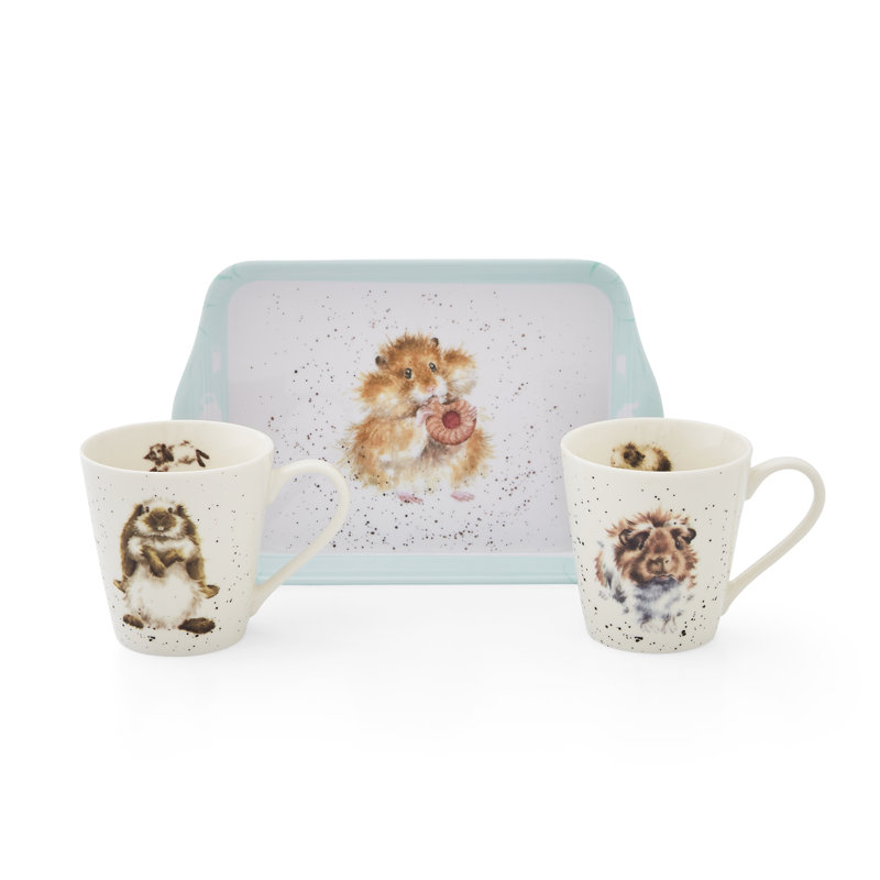 Classic Wrendale Designs  Hamster Mug & Tray Set
