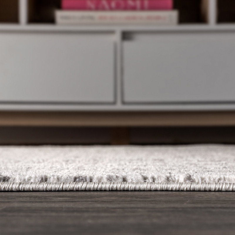 Kateshia Moroccan HYPE Boho Vintage Diamond Cream/Gray Rug, Rectangle 5'3" x 7'7"
