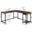Denise L-Shaped Metal Base Computer Desk
