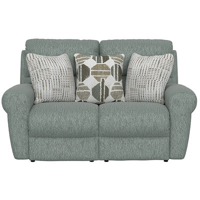 Argent Power Reclining Lay Flat Loveseat