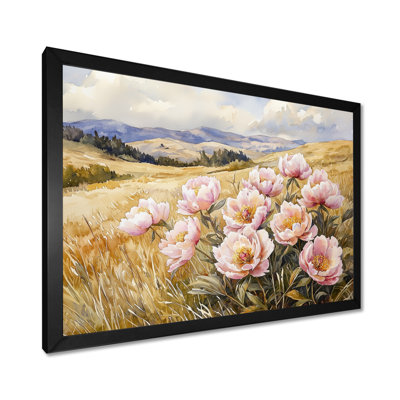 Mountain Meadow Peonies III - Peonies Large Wall Art
