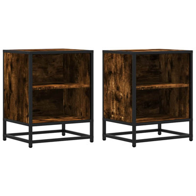40cm W Metal Bedside Table