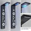Stainless Black LED Shower Panel Tower System Rain&Waterfall Massage Jet Tub Tap