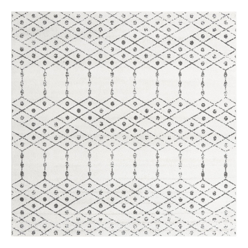 Isaiu Geometric Indoor Rug, Square 7'10"