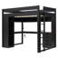 Loft Bed with Lighted Desk, Storage Drawers, Bookcase and Charging Station-129599071-129599072