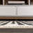 Augie Modern Berber Stripe Cream/Black Rug-234350405