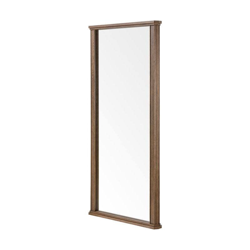 Miroir Kish - chêne ombre massif