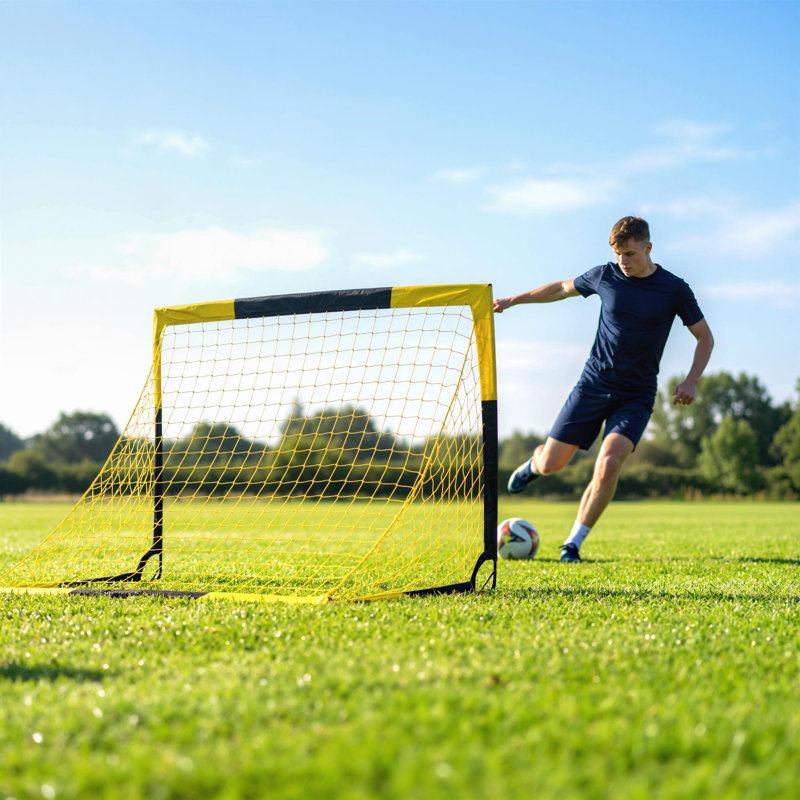 SPORTNOW 5 x 3.5ft Pop Up Football Goal with Carry Bag, Easy Setup