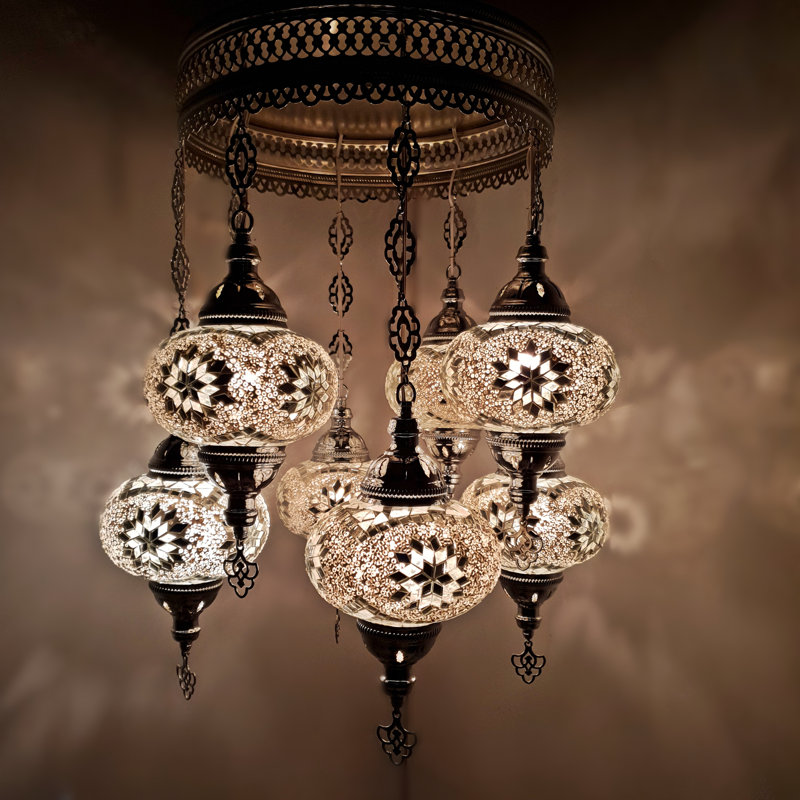 Bonanno 8 - Light Shaded Chandelier