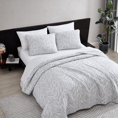 Ensemble de courtepointe Kenneth Cole Urban Zebra