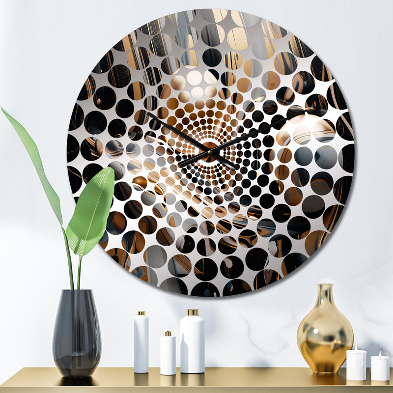 Ronish - Horloge murale abstraite en marbre, Petit