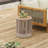 Outdoor Rope Chaise Lounge Set, Patio Lounge Chairs, Outside Poolside Lounge Furniture, Teak Look Wood Side Table And Beige Cushions, Chaise Lounge With Adjustable Backrest-1812188419-1812188418