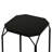 Black Metal Nesting End Table for Living Room Furniture, Mirror Top Nest of Side Tables,Accent Table