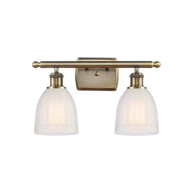 2 - Light Dimmable Vanity Light, White, LED