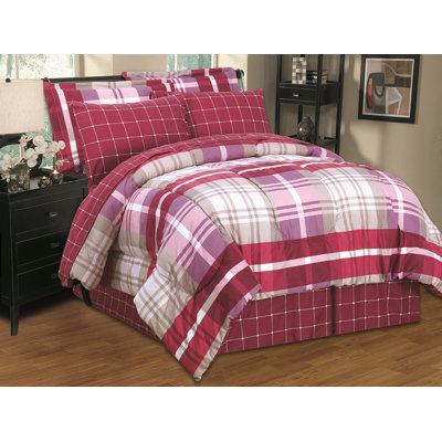 Box Stitch Plaid Comforter