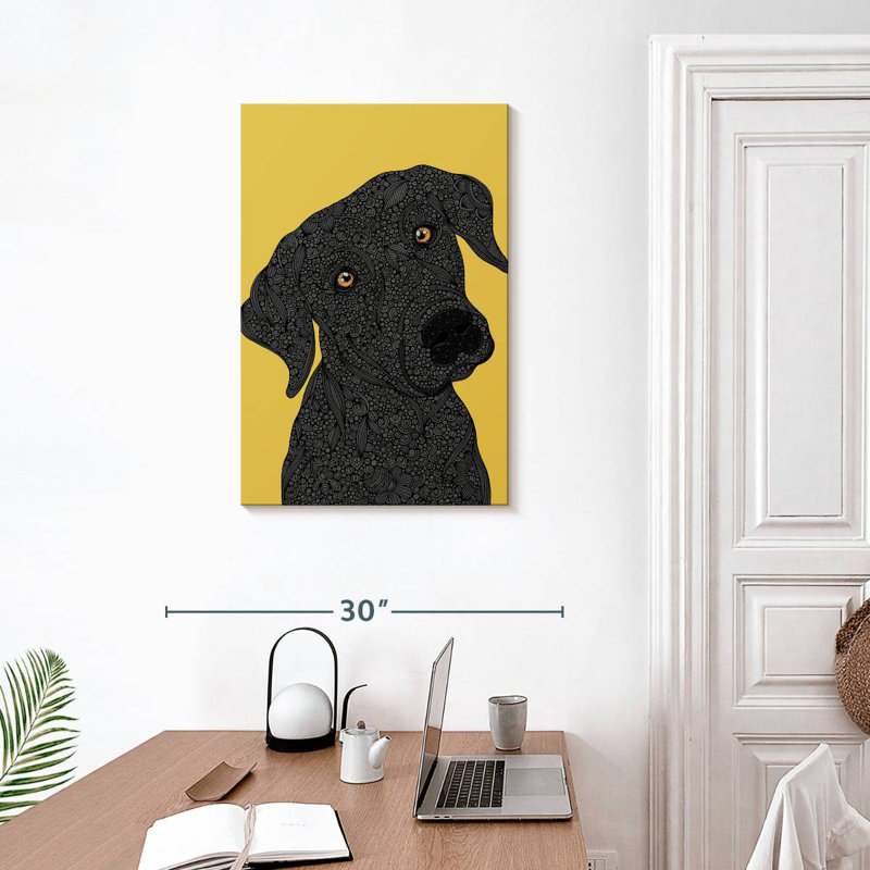 Brampt Black Labrador, 30" H x 20" W