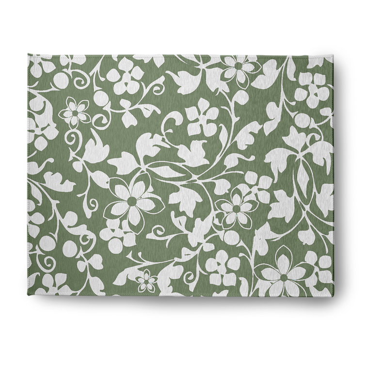 Chenille Floral Indoor Rug