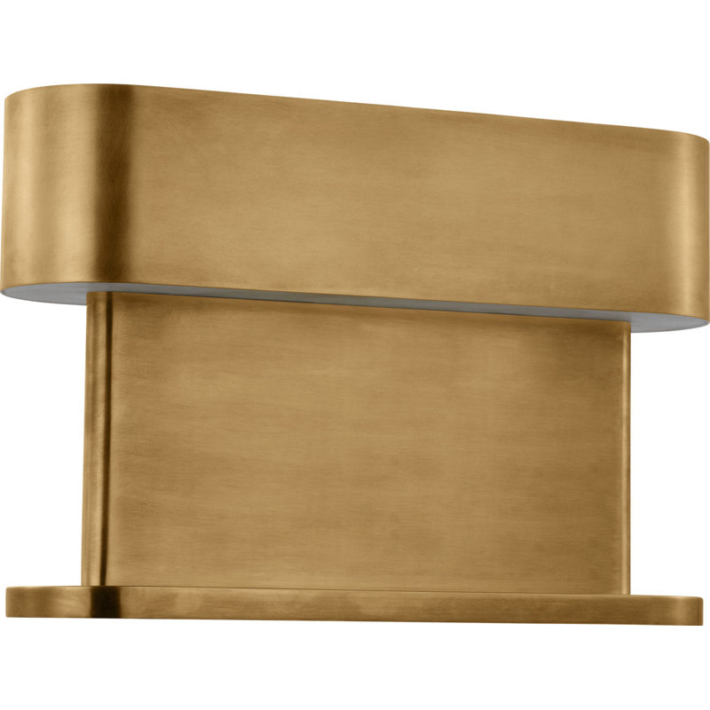 Wyllis Table Lamp, Hand Rubbed Antique Brass, 12" H x 18" W x 5" D