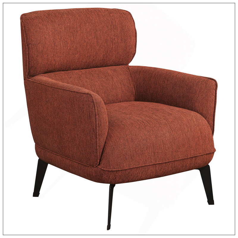Joshual CAL117 Compliant 30.50'' Wide Armchair, Orange
