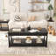  Table basse 43,3 po avec tablette de rangement-1136107702