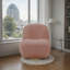 Fauteuil d'appoint pivotant en sherpa Teddy-808957475