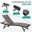 Chaise longue d'extérieur en osier 2 pièces