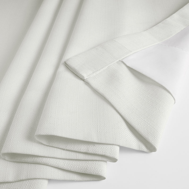 Armita Italian Faux Linen Room Darkening Curtains for Bedroom & Living Room Curtains - Single Panel Window Curtains
