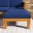 Acacia Solid Wood 4 - Person Patio Conversation Set with Cushions-114236181