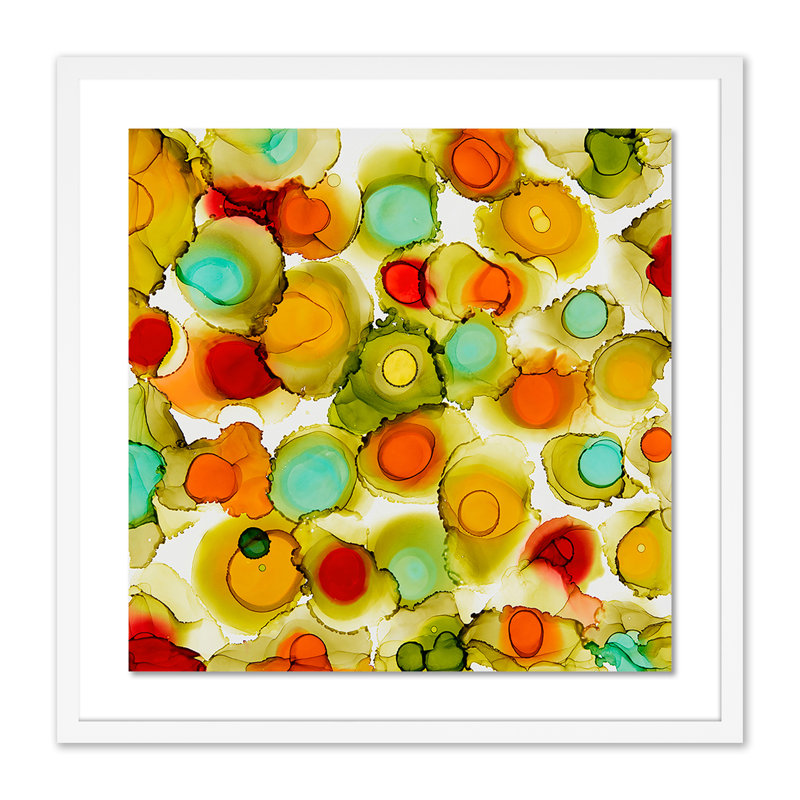 Collide Print by Julie Pelaez, White, 24" H x 24" W x 1.5" D